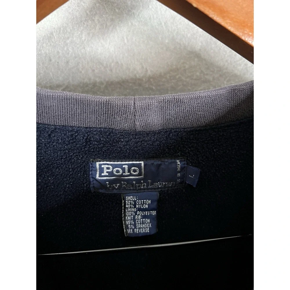 Polo Ralph Lauren Club‎ Logo Crewneck Navy Windowpane Large